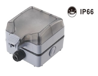 IP66-klassad dosa för utomhusbruk med 1xRJ45 (Keystone)
