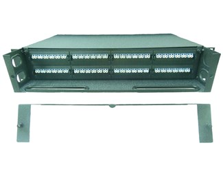 Panel for 4 kassetter, 19" 1HE