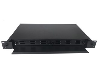 12SC Simplex/12LC Duplex fiberpanel for 19" 1HE