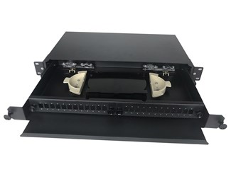 12SC Simplex/12LC Duplex fiberpanel for 19" 1HE