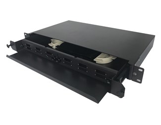 12SC Simplex/12LC Duplex fiberpanel for 19" 1HE