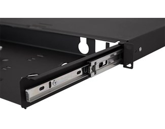 1HE Fiberpanel uten panel, svart