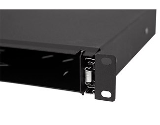 1HE Fiberpanel uten panel, svart