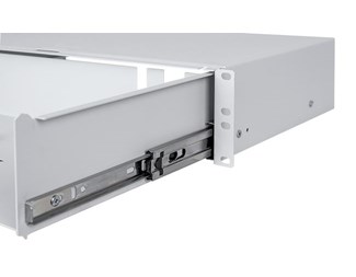 2HE Fiberpanel uten panel, grå