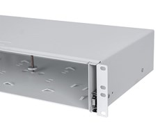 2HE Fiberpanel uten panel, grå