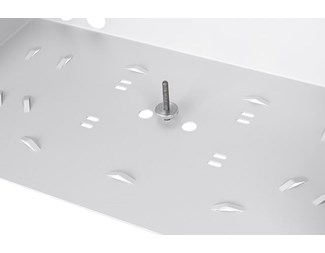 2HE Fiberpanel uten panel, grå