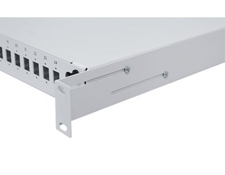 1HE  19¨ fiberpanel 12SC simplex/12LC duplex, grå