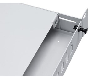 1HE  19¨ fiberpanel 12SC simplex/12LC duplex, grå