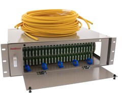 ODF 288, 3U Svingdør LC Quad APC, inkl. 6x 5m 48ports trunk