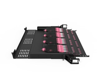 19¨MPO High density panel 1HE, plast för 12 kassetter