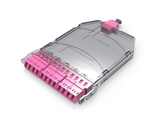 19¨MPO High density panel 1HE, plast för 12 kassetter