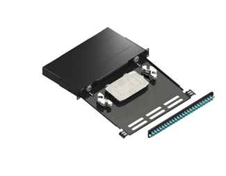 fiberpanel for 24 SC simplex eller 24 LC dupleks