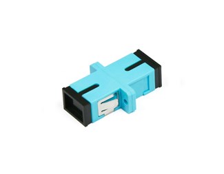 SC/SC, UPC, multimode simplex, (turkis) (OM3)