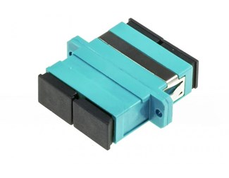 SC/SC, UPC, multimode duplex, turkis zirkon, OM3