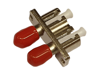 ST-LC MM/SM duplex Hybrid adapter metal, Zirconia