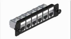 LGX-panel 6 x RJ45 (uten Keystone)