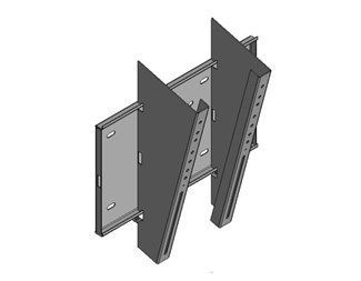 Sett for veggmontering 32-55", flatt inkl. bolt