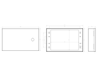 TPR 240 x 150 x 50 mm, hvit
