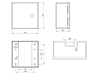 150x150x80mm