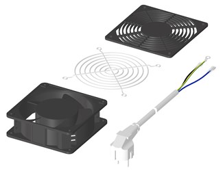 Viftesett, med 2.5m kabel+støpsel