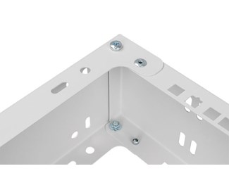 19"  Väggram 2HE, Djup 330mm, grå
