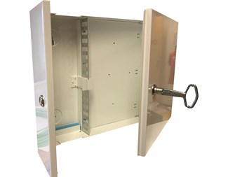 Veggskap for 12 x SC (plass til LC-quad)