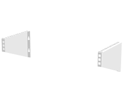Universalkonsoll for 10" eller 19" montasje. 1 el. 4HE (Par)