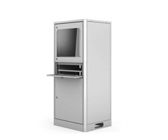 IP55 PC-gulvskap for industrimiljø 1600 x 700 x 600