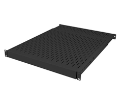 19" 1U, 350-600mm 150 kg, svart