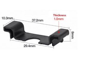 DIN-skena stopp 100Pack