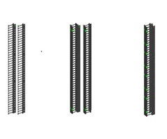 Vertikal åpen kabelrangering for F1 og S1, 47HE (Par)
