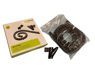 Kabelspiral PE svart, 2.5 m