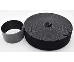 5 m borrelåsbånd, svart (20 mm)