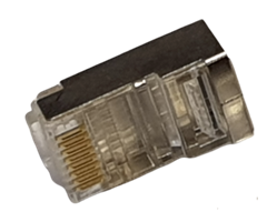 Cat5E RJ45 rundkabel, flertrådet/solid  STP (1,0 mm)
