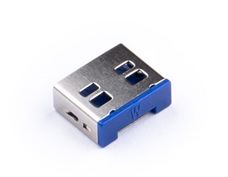 USB lås, svart 6st lås, 1st nyckel
