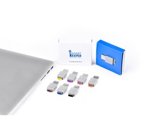 USB-minne (32GB) med portlås, svart