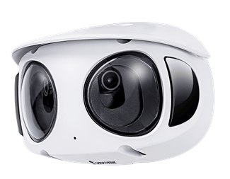 8MP, 180°panorama vy, SmartStream III, H.265