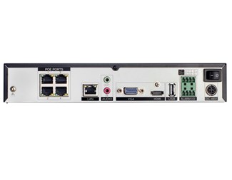 4-ch, 4K, H-265, 4xPoE,HDMI, VGA