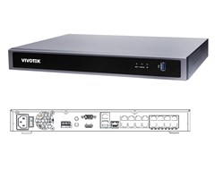 Core+ AI 16-ch, 4K, H-265, 16xPoE,