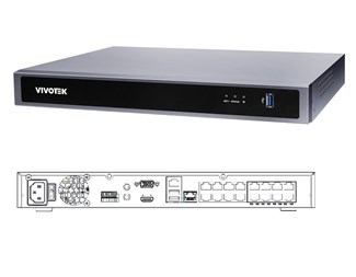 Core+ AI 16-ch, 4K, H-265, 16xPoE,