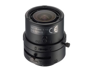 Zoomlins 3-8mm(91-36°), auto.bländare F1.0-360