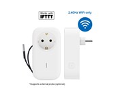 Wi-Fi- og mobiltilkoblet smartplugg for styring av stikkontakt
