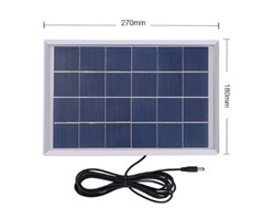 Solcellepanel 340 x 240 x 17 mm, Audioplug