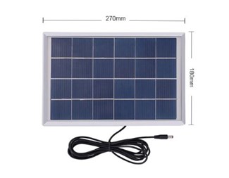Solcellepanel 340 x 240 x 17 mm, Audioplug