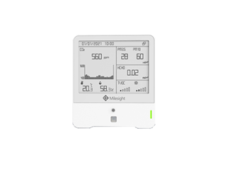 Temp Luftfukt PIR Lys TVOC Lufttrykk CO2
