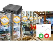 Butikkpakke med trådløse temperatur- og fuktighetssensorer DirektNet-klar, plug-and-play