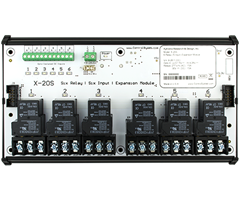 6 Relay SPDT, 6 Digital og 4 Analog Input