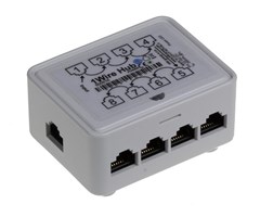 1-wire hub for tilkobling av 8stk 1-wire sensorer via RJ11