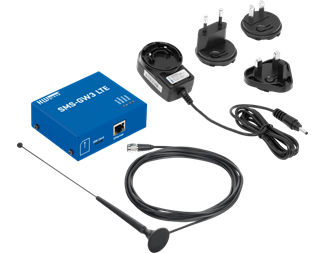 SMS-gateway LTE inkl. ekstern antenne med 3 m kabel