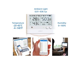 WiFi & SIM för temperatur, luftfuktighet & externa senorer
